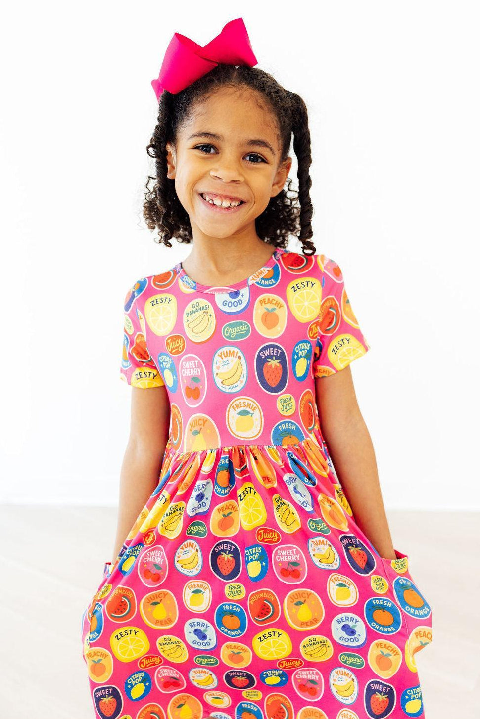 Mila & Rose ® Fresh & Fruity S/S Pocket Twirl Dress — main product shot