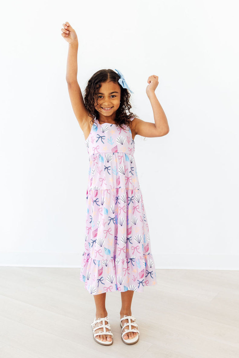 Mila & Rose ® Beachside Bows Ruffle Maxi Dress — lifestyle context