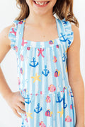 Mila & Rose ® Tidepool Treasures Ruffle Cross Back Dress — main product shot