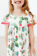 Mila & Rose ® Cute Cactus Pom Pom Dress — main product shot