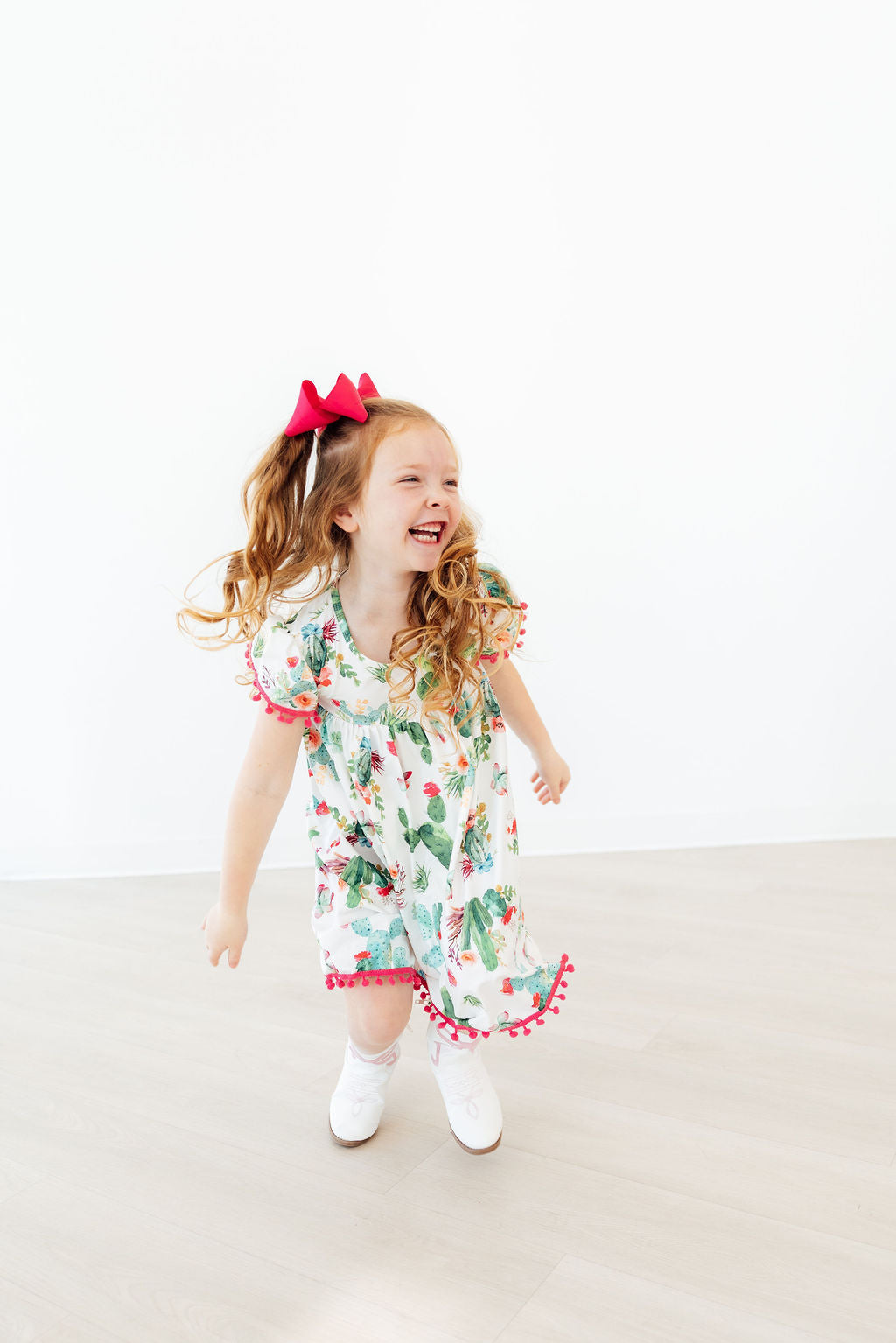 Mila & Rose ® Cute Cactus Pom Pom Dress — color detail