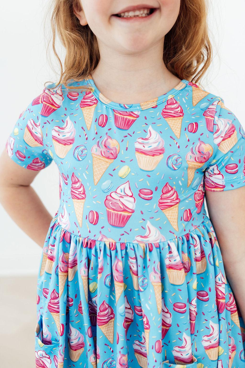 Mila & Rose ® Delightful Desserts S/S Pocket Twirl Dress — main product shot