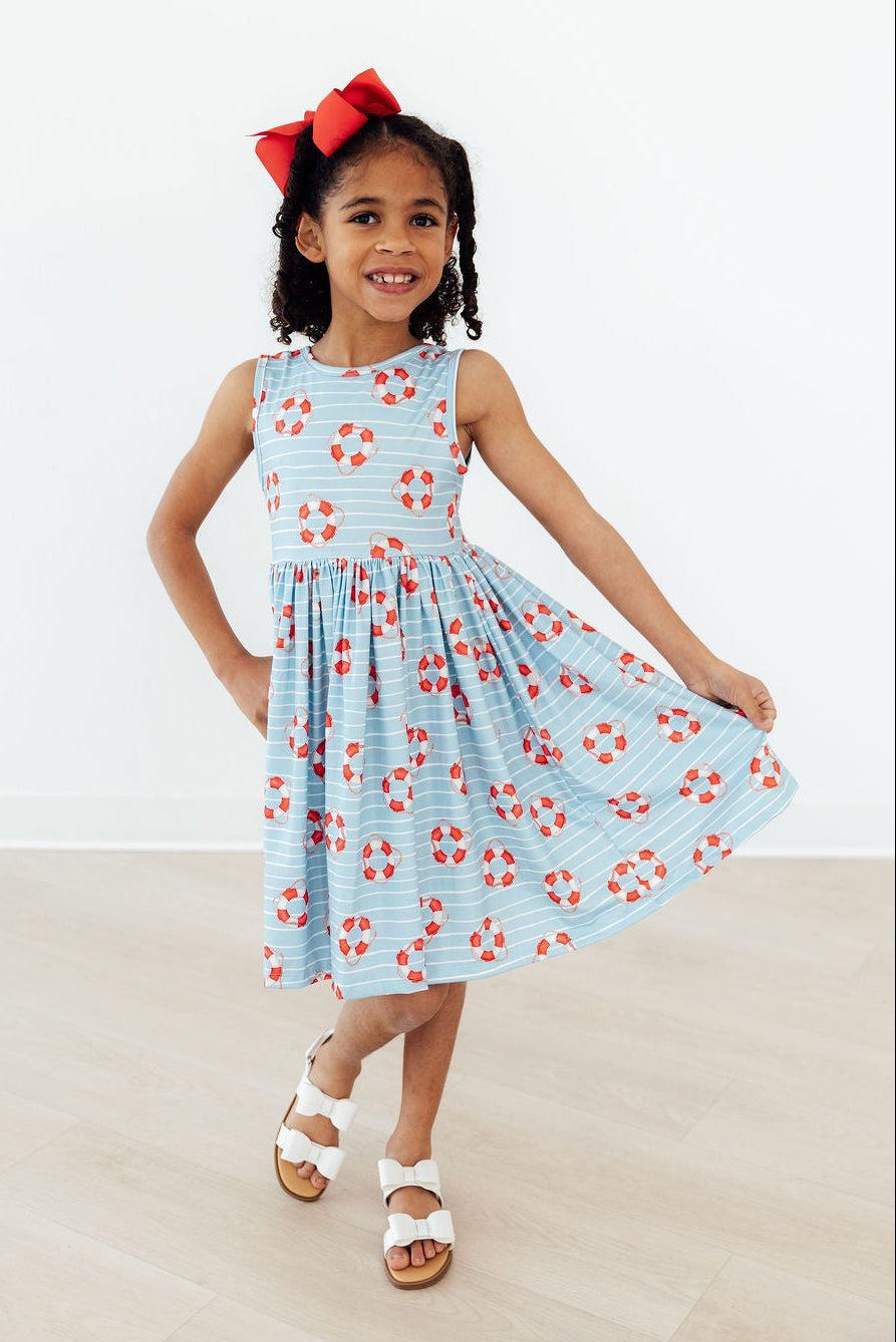 Mila & Rose ® Little Lifeguard Tank Twirl Dress — side view