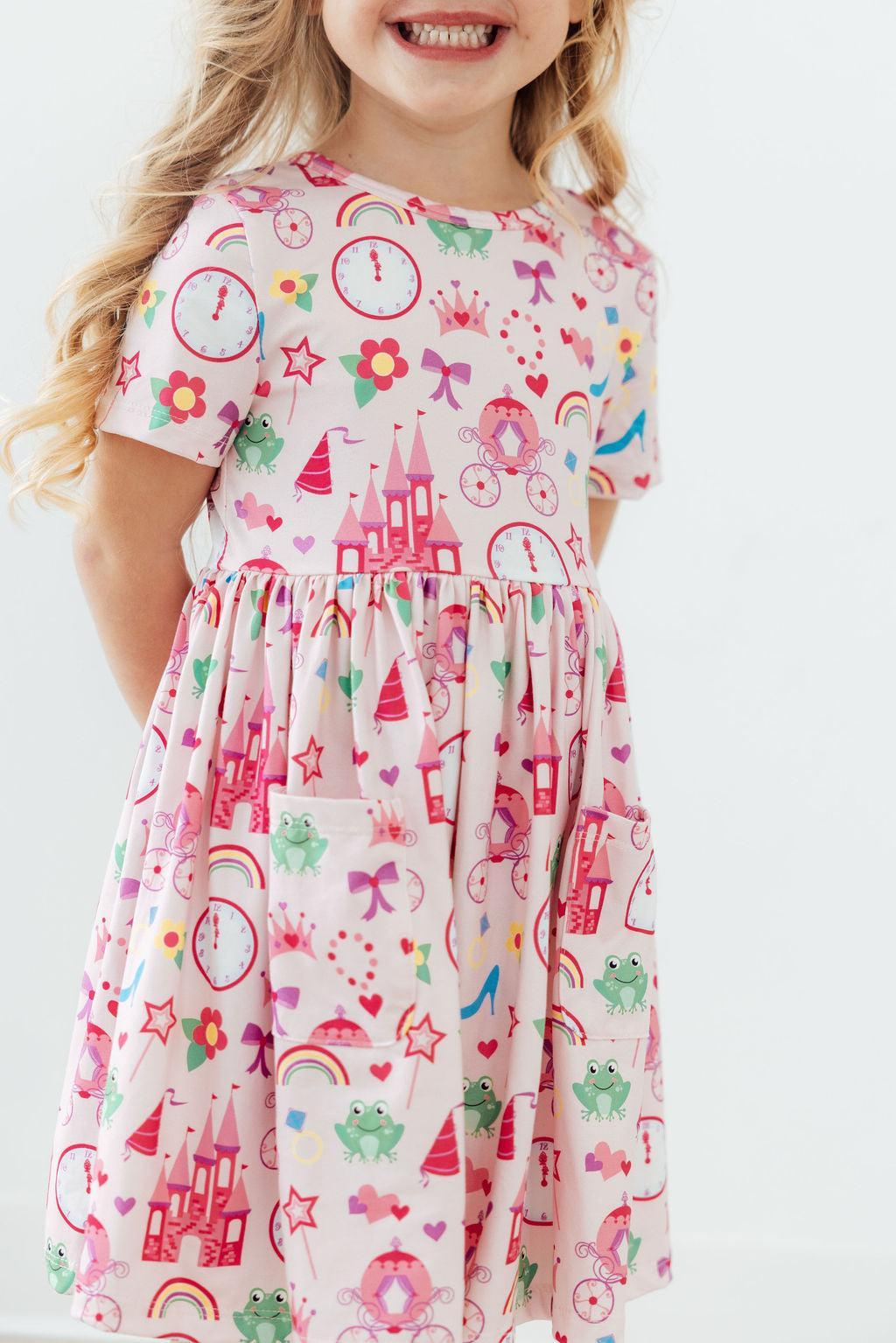 Mila & Rose ® Princess & the Froggie S/S Pocket Twirl Dress — main product shot