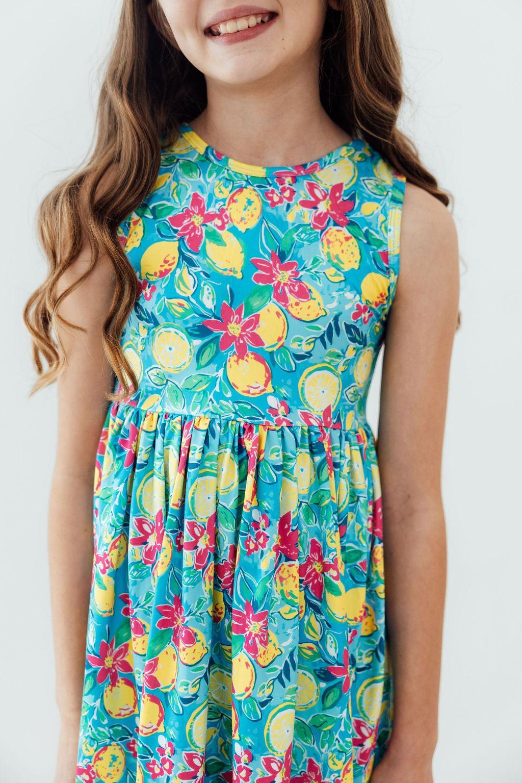 Mila & Rose ® Summer Squeeze Tank Twirl Dress — detail close-up