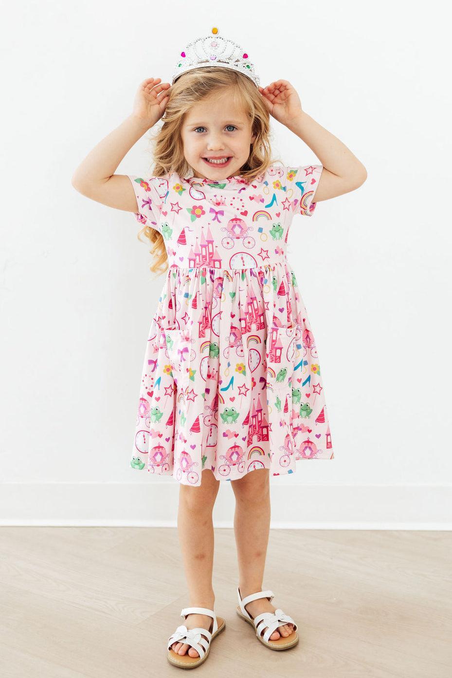 Mila & Rose ® Princess & the Froggie S/S Pocket Twirl Dress — lifestyle context