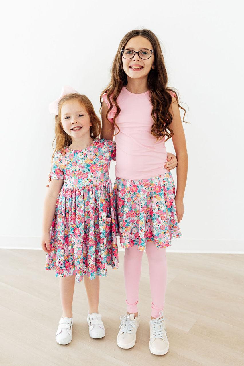 Mila & Rose ® Petal Promises S/S Pocket Twirl Dress — detail close-up