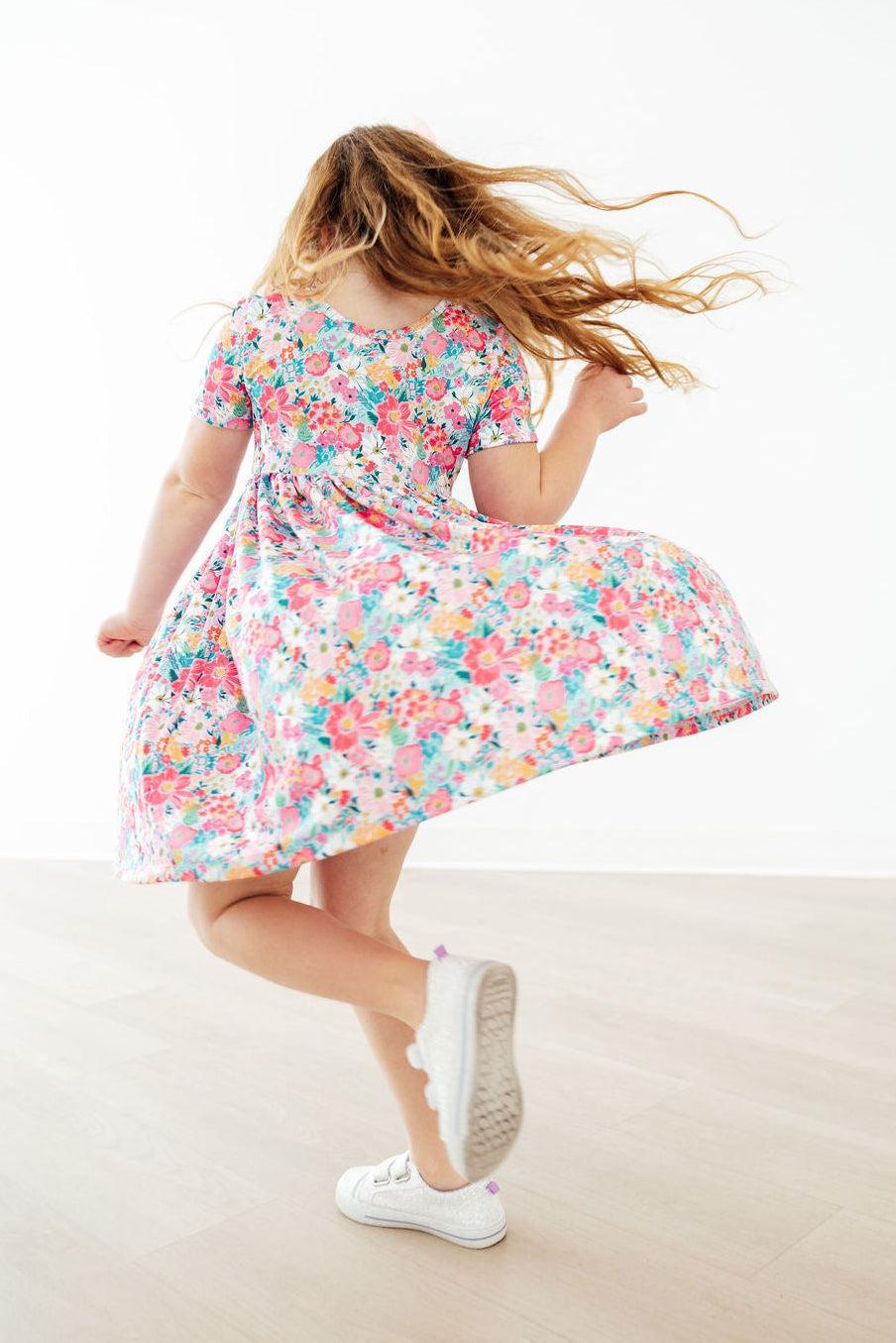Mila & Rose ® Petal Promises S/S Pocket Twirl Dress — side view