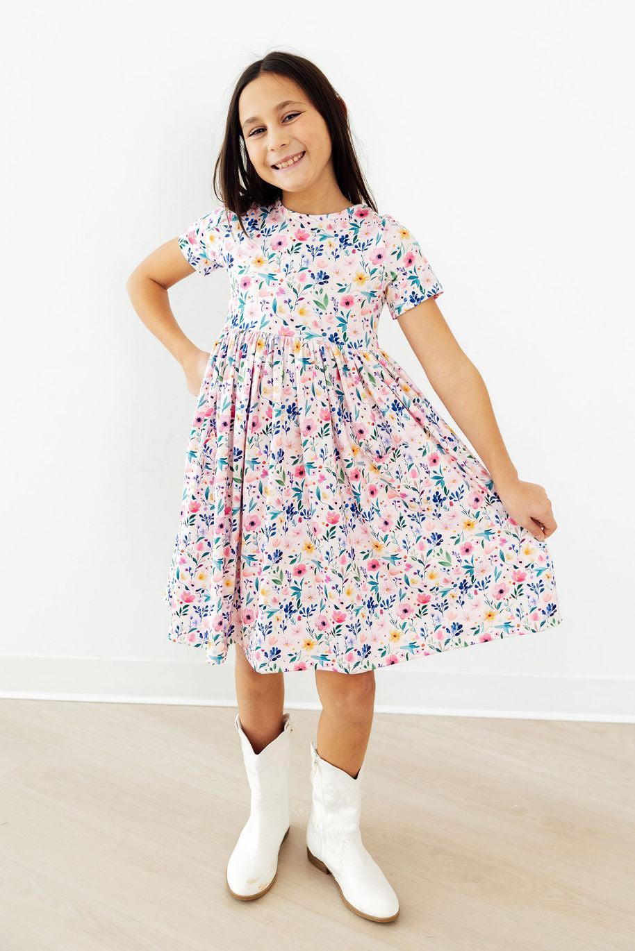 Mila & Rose ® Morning Meadows S/S Pocket Twirl Dress — alternative angle
