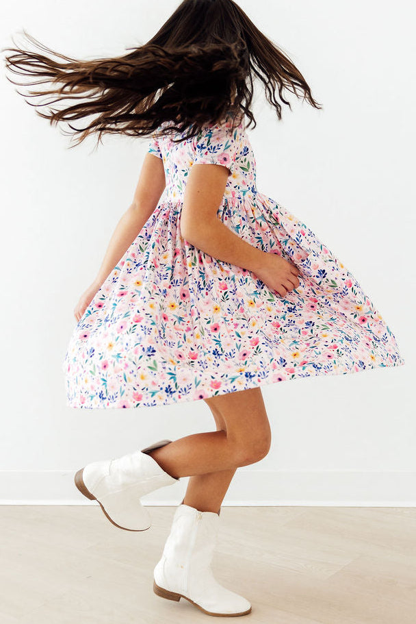 Mila & Rose ® Morning Meadows S/S Pocket Twirl Dress — lifestyle context