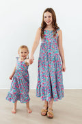 Mila & Rose ® Tropical Garden Ruffle Maxi Dress — main product shot