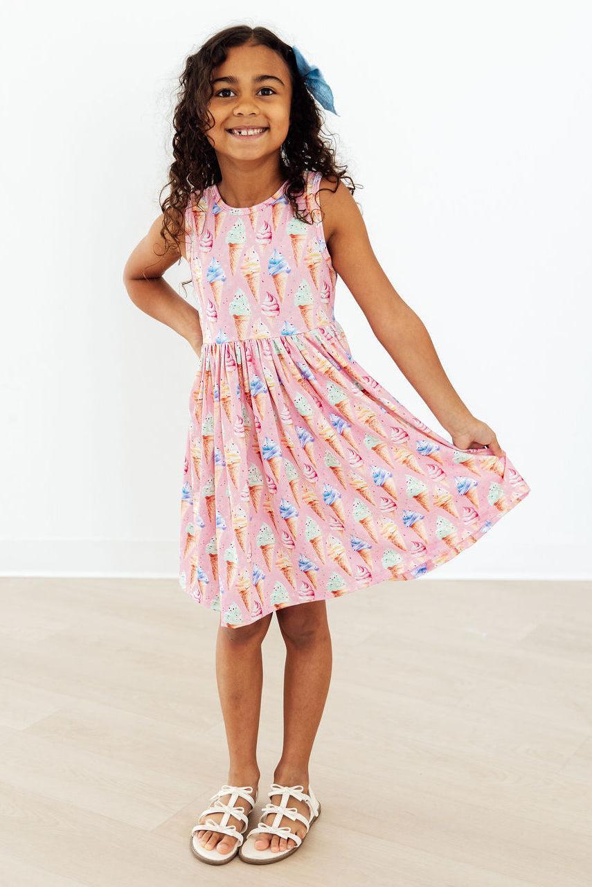Mila & Rose ® Ice Cream Dreams Tank Twirl Dress — back view
