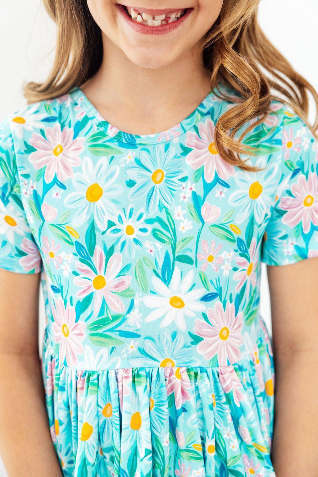 Mila & Rose ® Preppy Daisies S/S Pocket Twirl Dress — lifestyle context