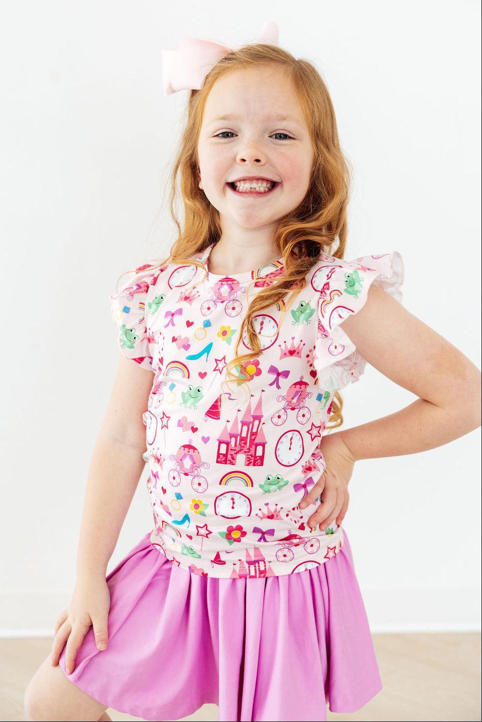 Mila & Rose ® Princess & the Froggie S/S Ruffle Tee — lifestyle context