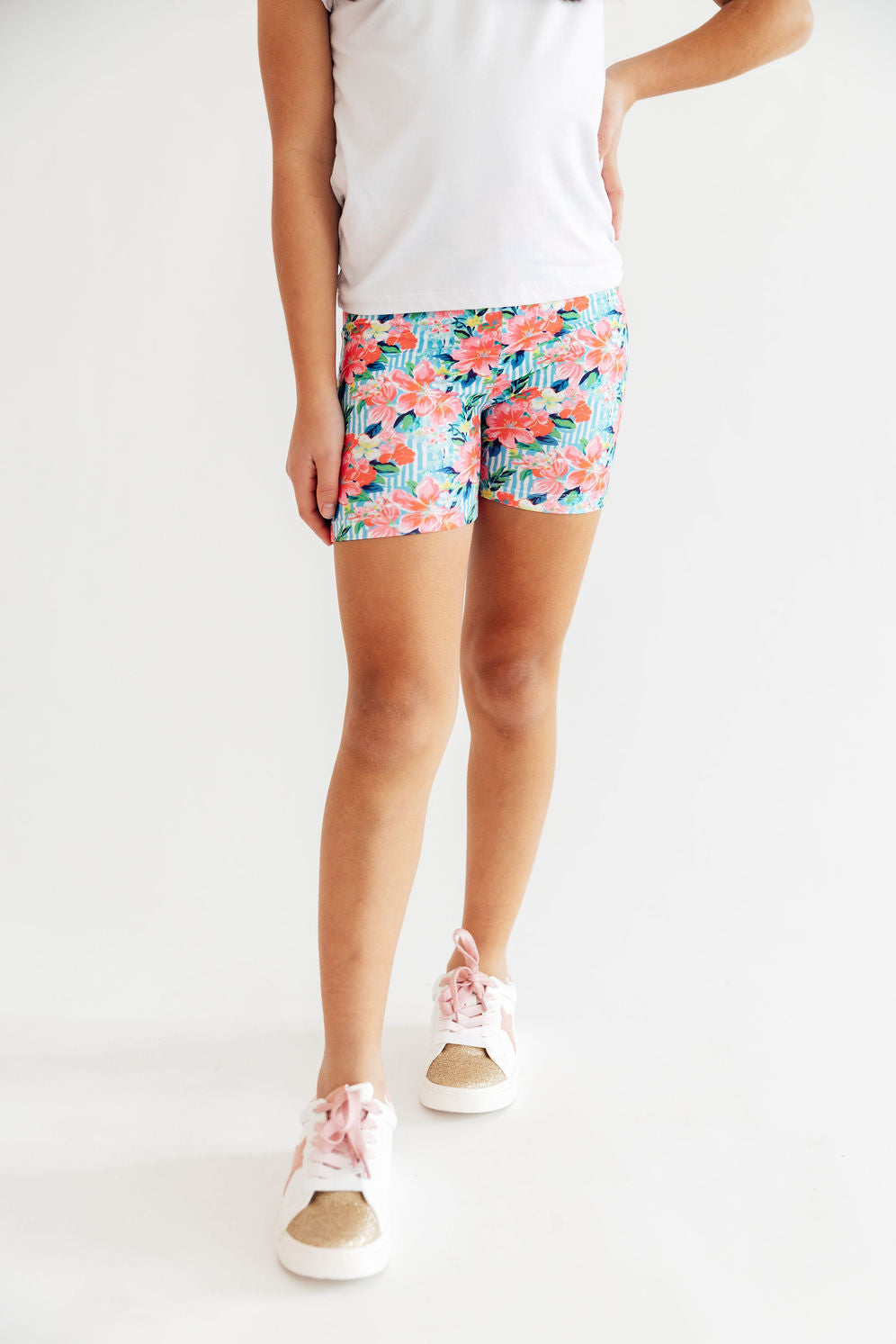 Mila & Rose ® Petals in Paradise Twirl Shorts — side view