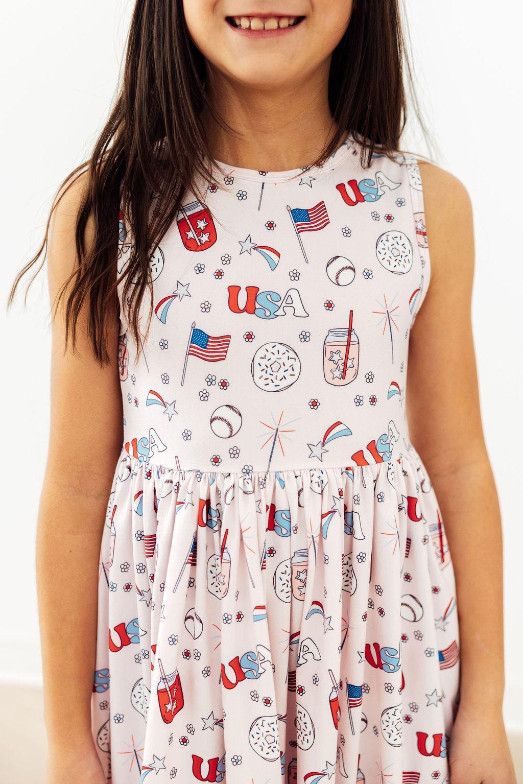 Mila & Rose ® Born in the USA Tank Twirl Dress — main product shot
