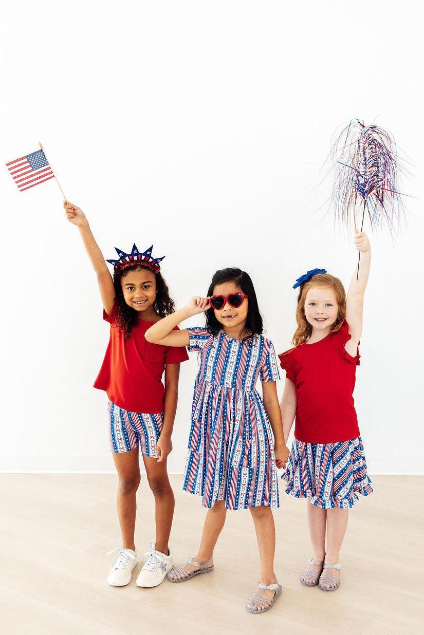 Mila & Rose ® All-American Girl Twirl Shorts — detail close-up