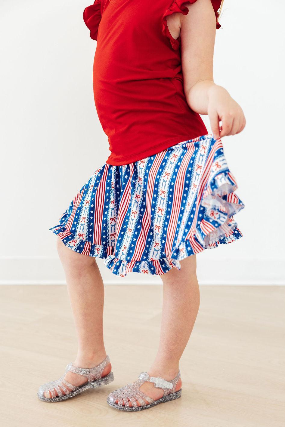 Mila & Rose ® All-American Girl Ruffle Twirl Skort — main product shot