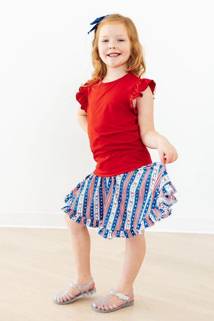 Mila & Rose ® All-American Girl Ruffle Twirl Skort — lifestyle context