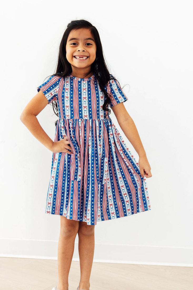 Mila & Rose ® All-American Girl S/S Pocket Twirl Dress — lifestyle context