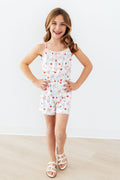Mila & Rose ® Red, White, & Sweet Strappy Play Romper — main product shot