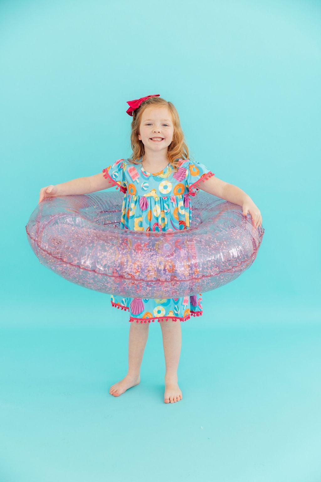 Mila & Rose ® Fun Floaties Pom Pom Dress — main product shot