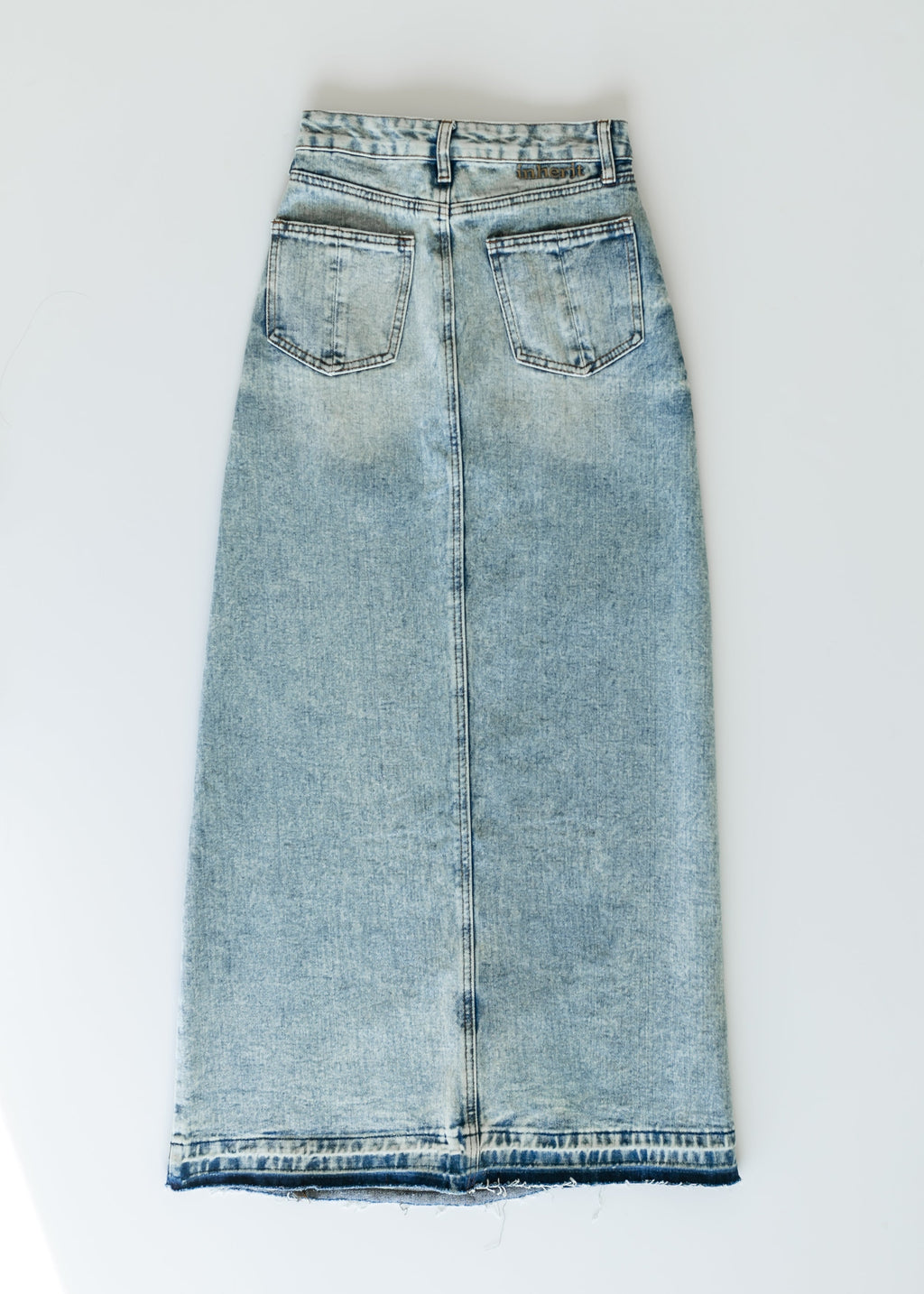 Inherit Co. Mina Denim Maxi Skirt — comparison shot