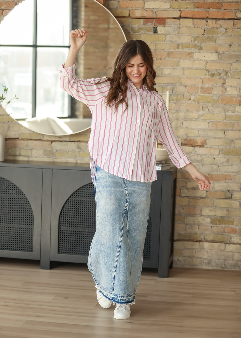 Inherit Co. Mina Denim Maxi Skirt — feature highlight