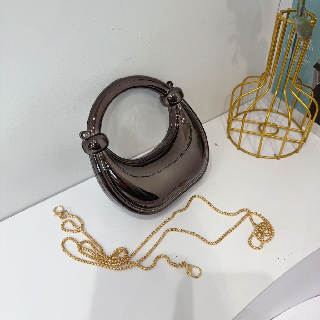 Mariam's Collection Mini Acrylic Crescent Bag Versatile Stylish Clutch Bag (MAC336) — comparison shot
