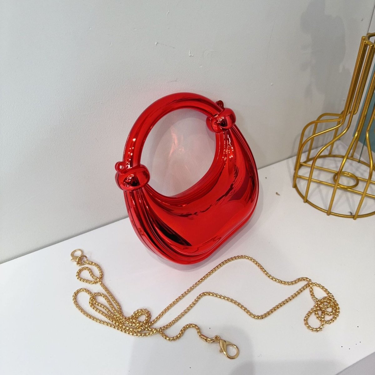 Mariam's Collection Mini Acrylic Crescent Bag Versatile Stylish Clutch Bag (MAC336) — detail shot 8