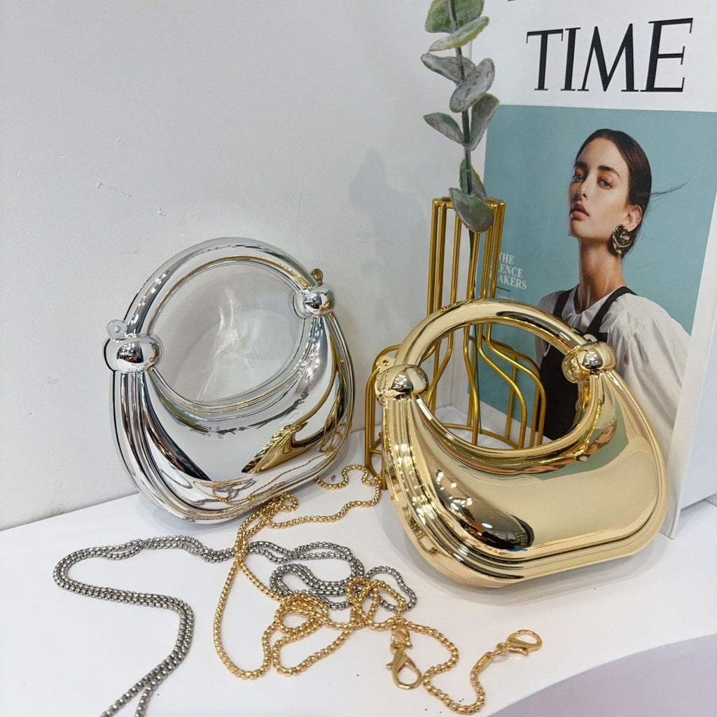 Mariam's Collection Mini Acrylic Crescent Bag Versatile Stylish Clutch Bag (MAC336) — main product shot