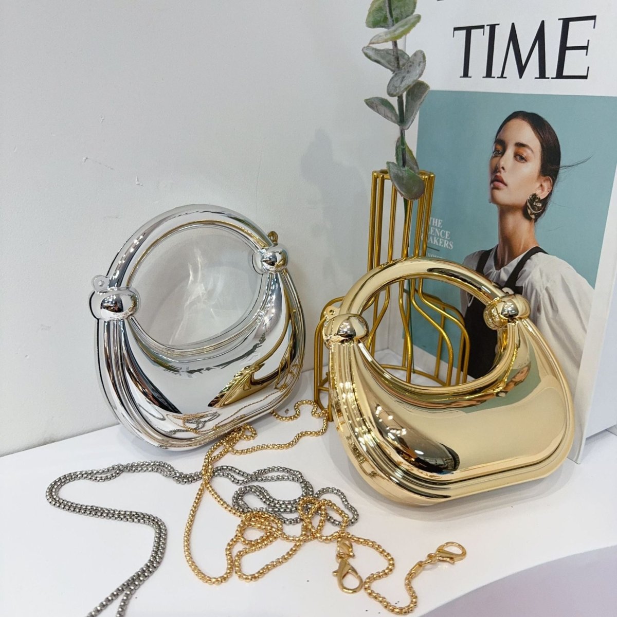 Mariam's Collection Mini Acrylic Crescent Bag Versatile Stylish Clutch Bag (MAC336) — main product shot