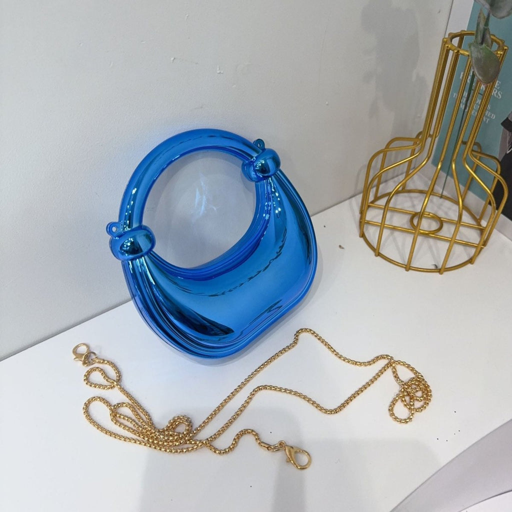 Mariam's Collection Mini Acrylic Crescent Bag Versatile Stylish Clutch Bag (MAC336) — detail shot 10