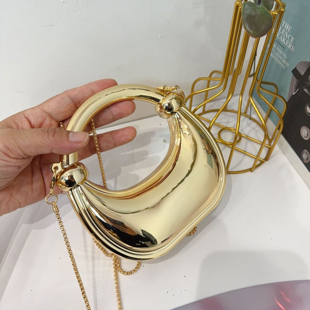 Mariam's Collection Mini Acrylic Crescent Bag Versatile Stylish Clutch Bag (MAC336) — feature highlight