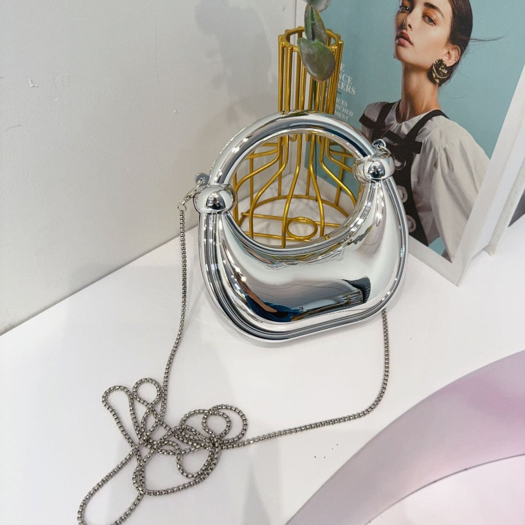 Mariam's Collection Mini Acrylic Crescent Bag Versatile Stylish Clutch Bag (MAC336) — detail shot 7