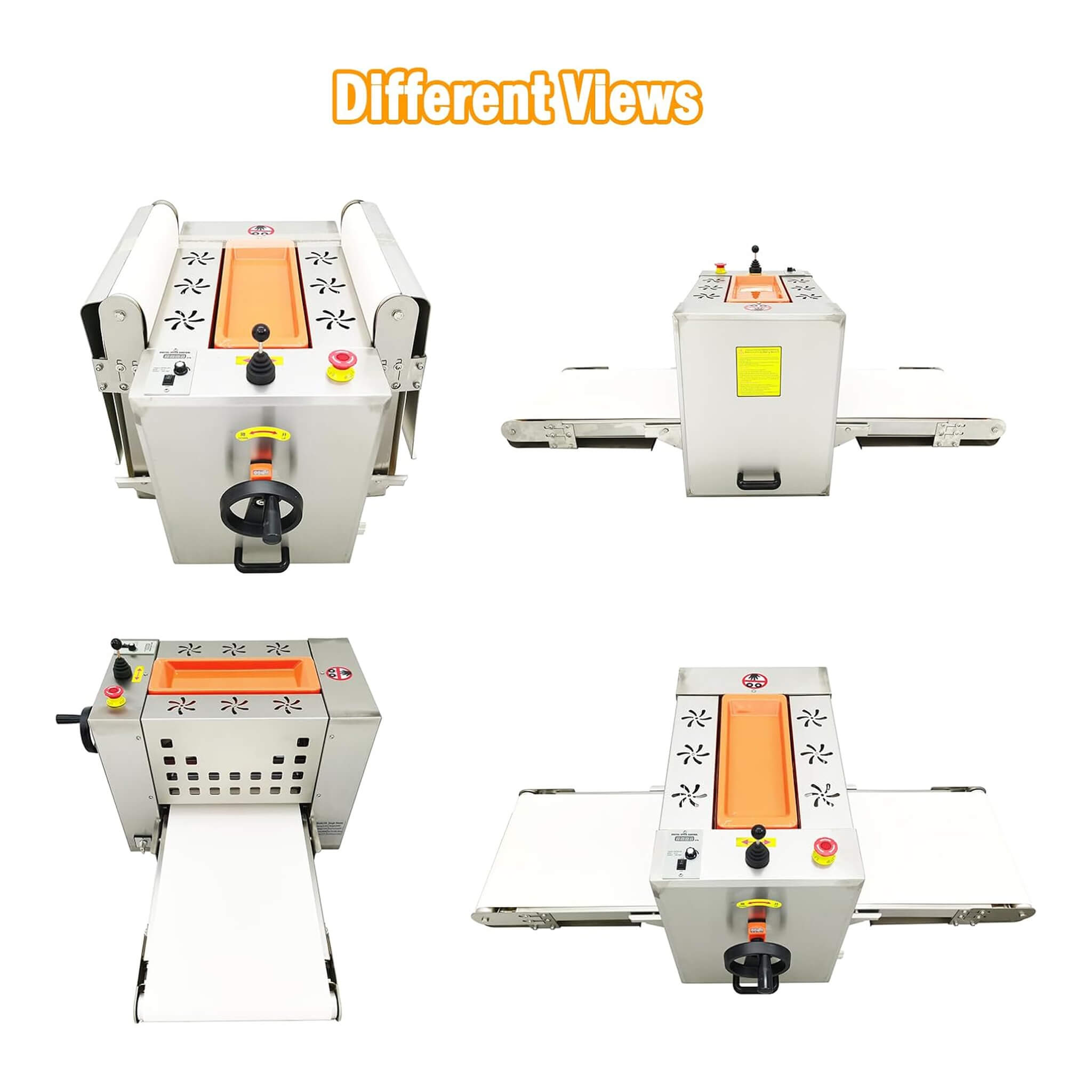 Mini Reversible Stainless Steel Commercial Pastry Pizza Dough Roller Sheeter (SAK92751) – SAKSBY WHOLESALE, view 5