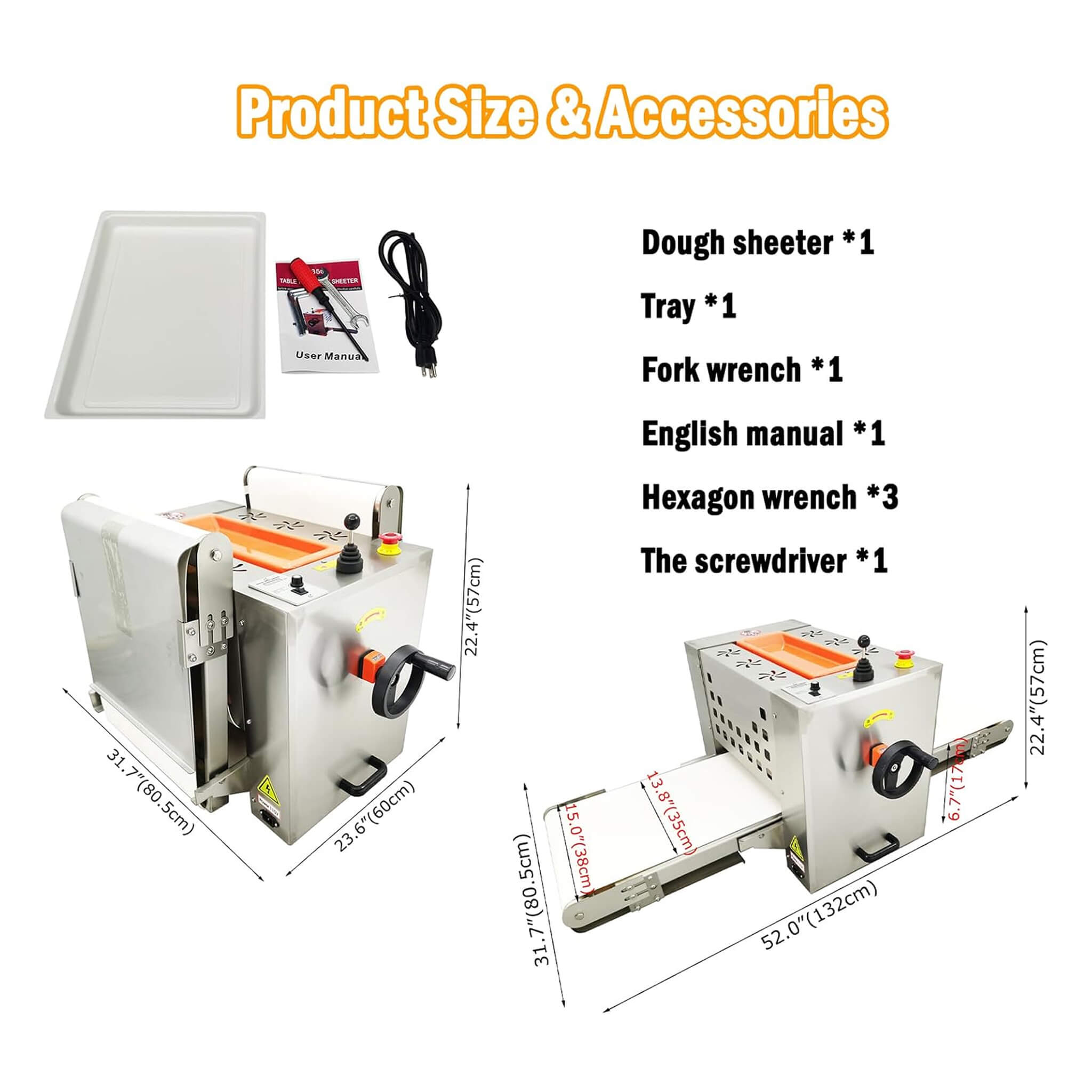 Mini Reversible Stainless Steel Commercial Pastry Pizza Dough Roller Sheeter (SAK92751) – SAKSBY WHOLESALE, view 7