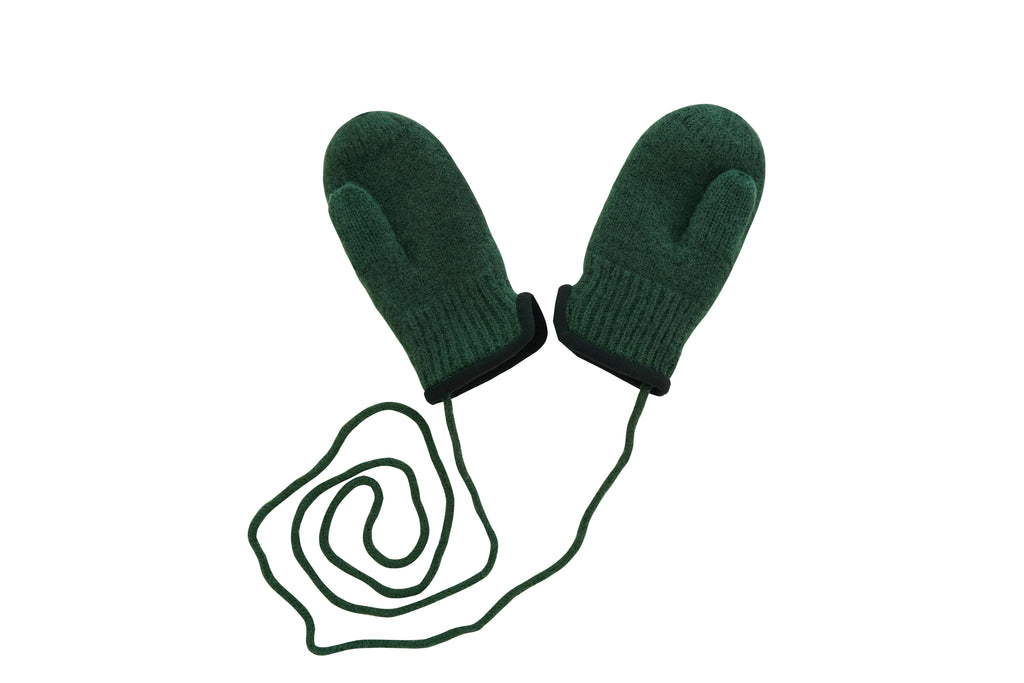 tittimitti tittimitti® 100% Virgin Wool Baby Toddler Kids Thumbed Mittens OEKO-TEX Standard 100 — side view