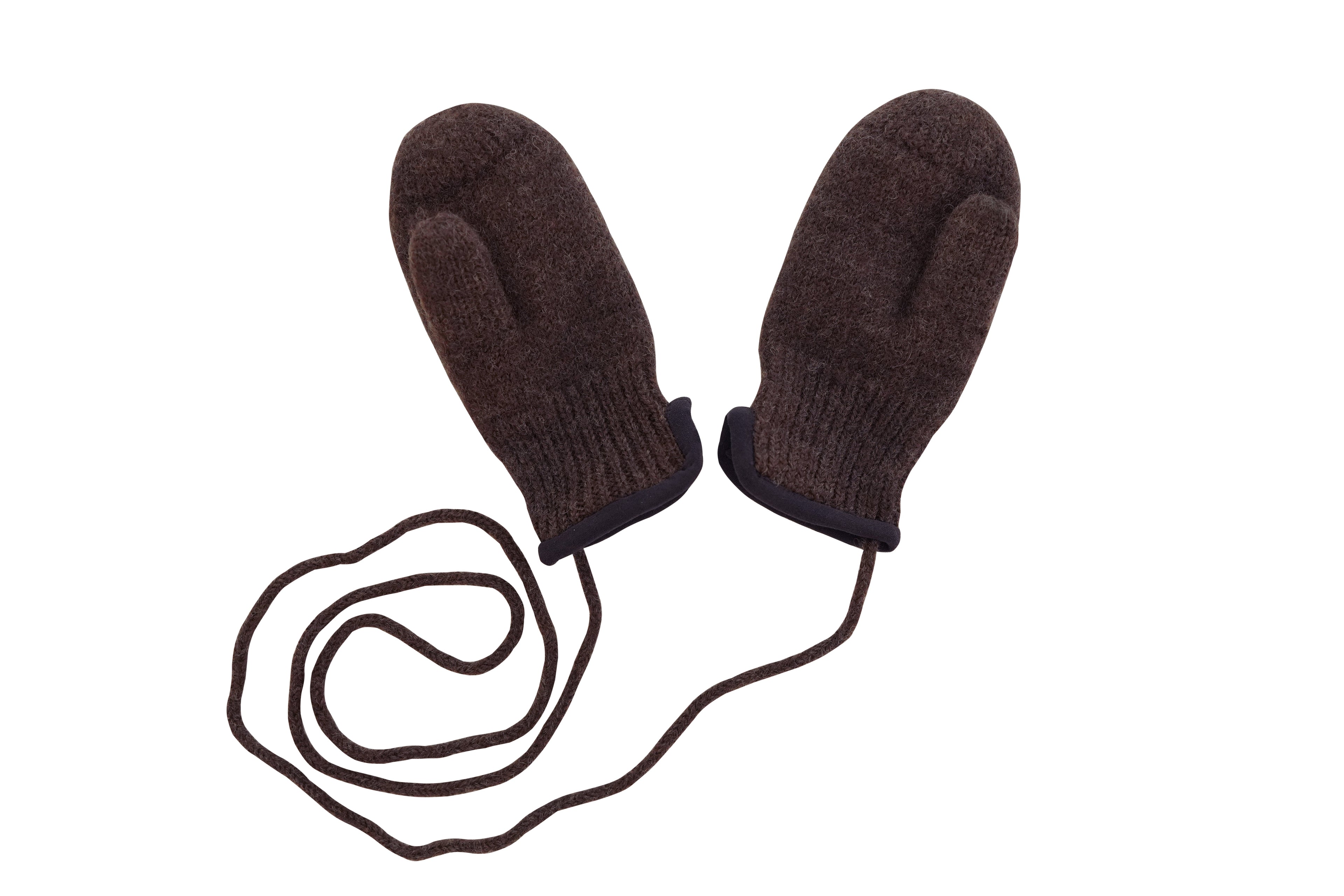 tittimitti tittimitti® 100% Virgin Wool Baby Toddler Kids Thumbed Mittens OEKO-TEX Standard 100 — back view