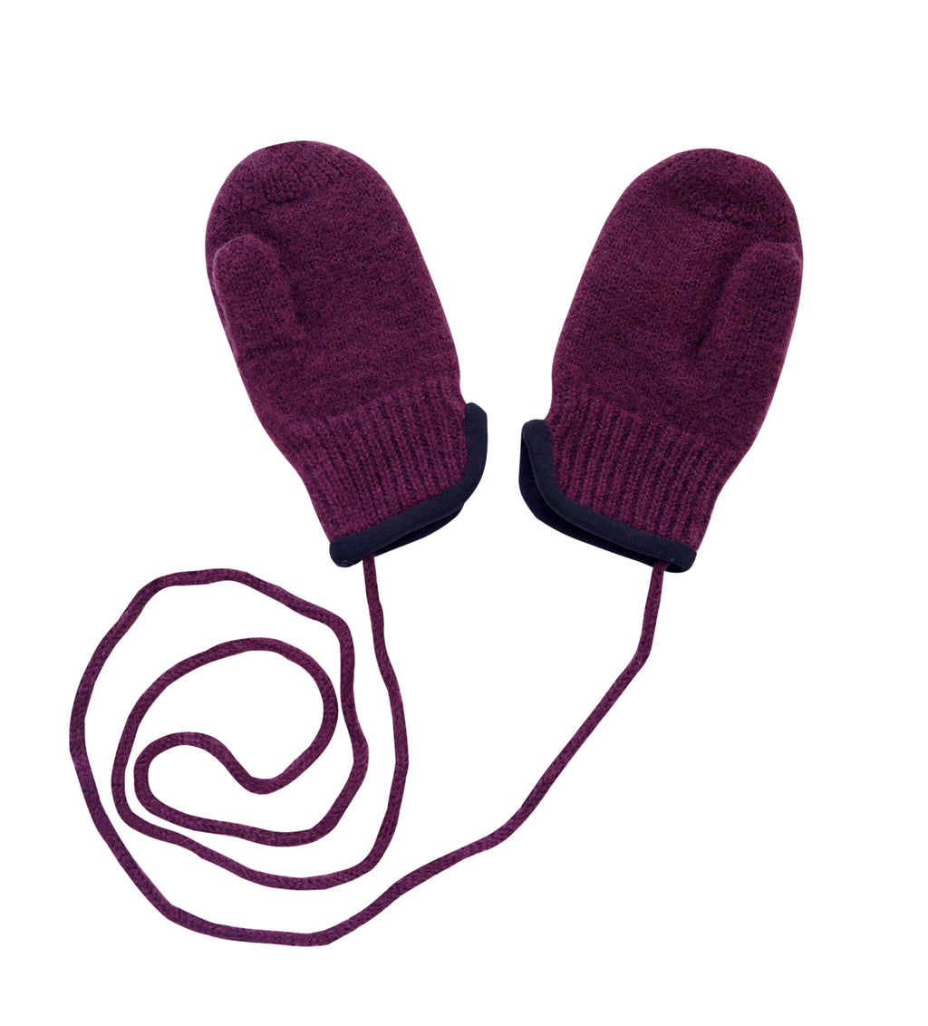 tittimitti tittimitti® 100% Virgin Wool Baby Toddler Kids Thumbed Mittens OEKO-TEX Standard 100 — alternative angle