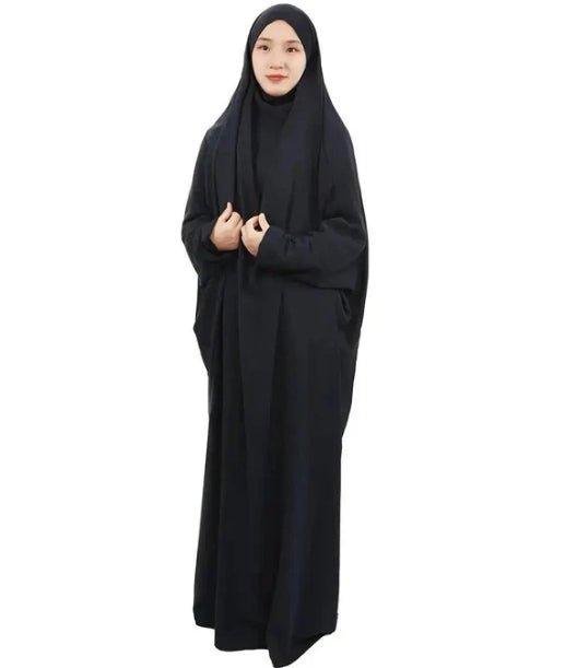 Mariam's Collection Viscose Niqab Attached 1-Piece Plain Jilbab (MJ005) — detail shot 6