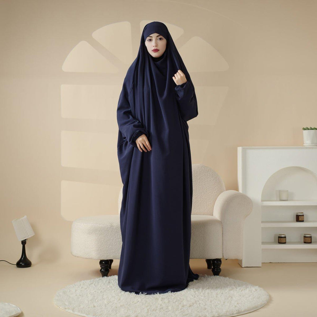 Mariam's Collection Mariam's Collection MJ0055 Viscose Niqab Attached 1-Piece Jilbab — detail shot 6