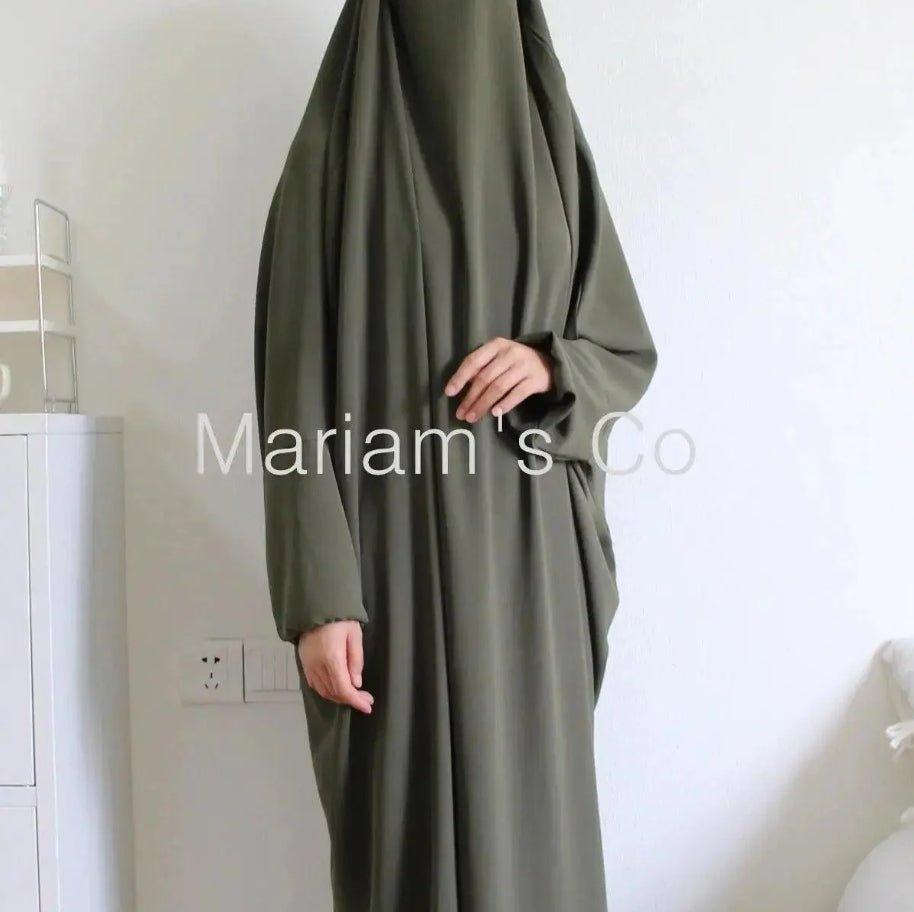 Mariam's Collection Mariam's Collection MJ0055 Viscose Niqab Attached 1-Piece Jilbab — detail shot 7