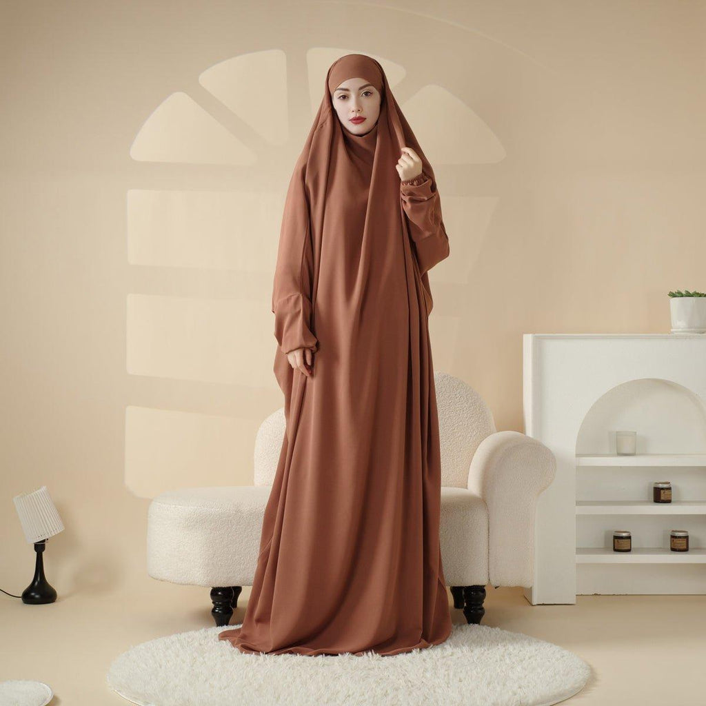 Mariam's Collection Mariam's Collection MJ0055 Viscose Niqab Attached 1-Piece Jilbab — detail shot 9