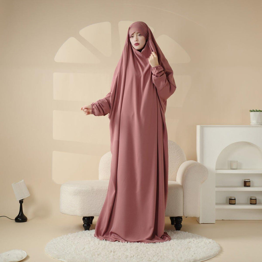 Mariam's Collection Mariam's Collection MJ0055 Viscose Niqab Attached 1-Piece Jilbab — construction detail