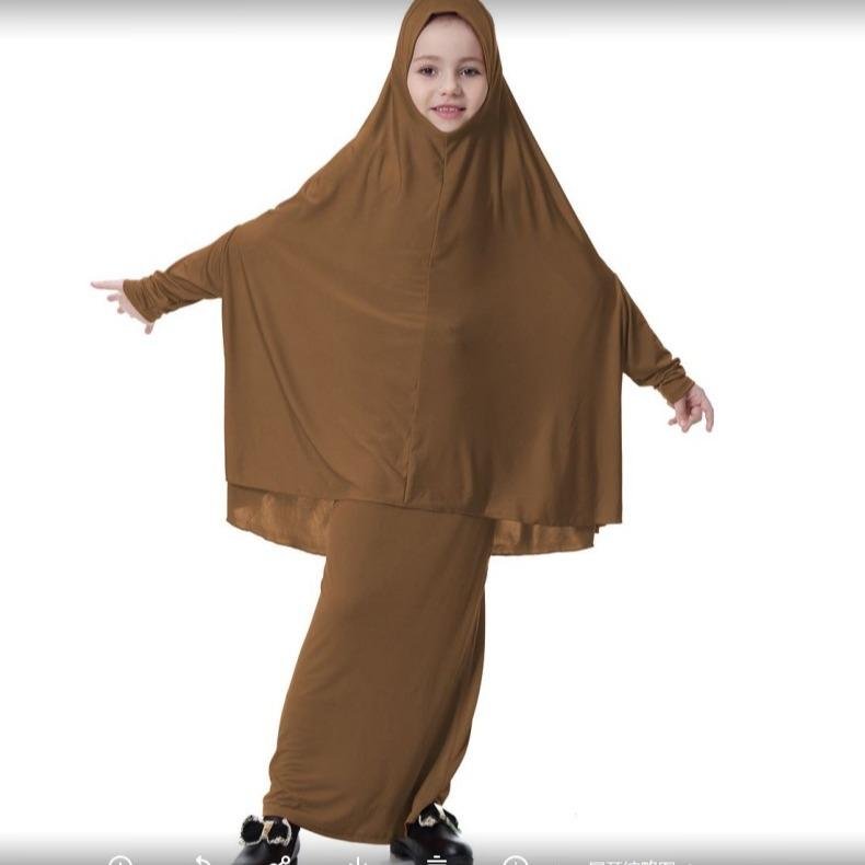 Mariam's Collection Mariam's Collection Two Piece Jersey Kids Jlibab (MJ007) — flat-lay composition
