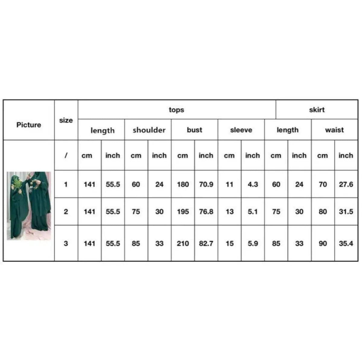 Mariam's Collection Mariam's Collection MJ008  Nida Fabric 2-Piece Set Jilbab — detail shot 10