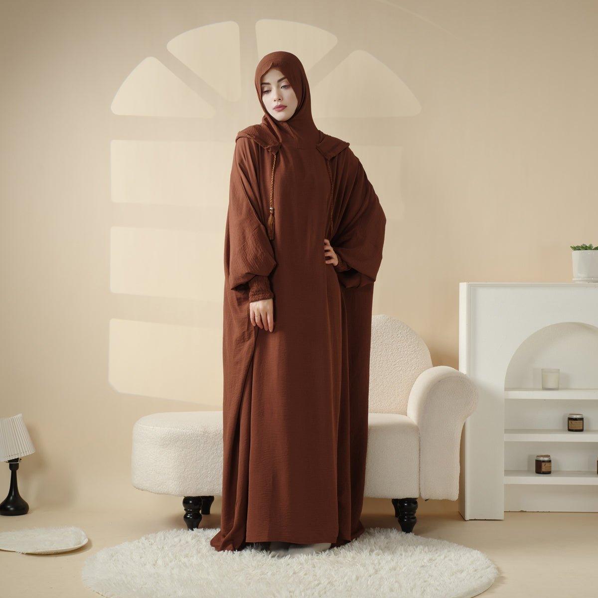 Mariam's Collection Solid Stylish Jilbab With A Hood | Crepe Jilbab With Attached Hood (MJ015) — product category context