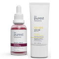 The Purest Solutions Skincare Set - Exfoliating Facial Peeling & UV Protection with SPF 50+