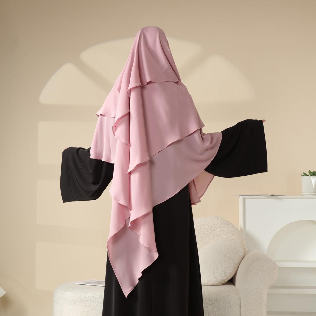 Mariam's Collection Mariam's Collection Three Layered Chiffon Khimar (MK002) — main product shot